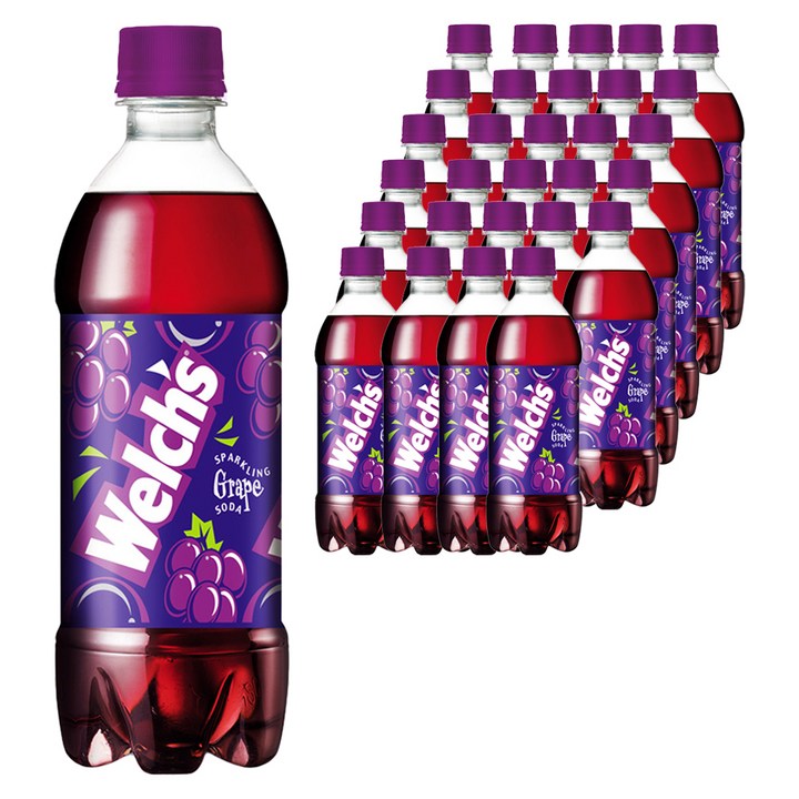 웰치 그레이프 소다, 500ml, 36개