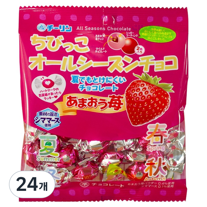 치비코 올시즌 초콜릿 딸기, 20g, 24개