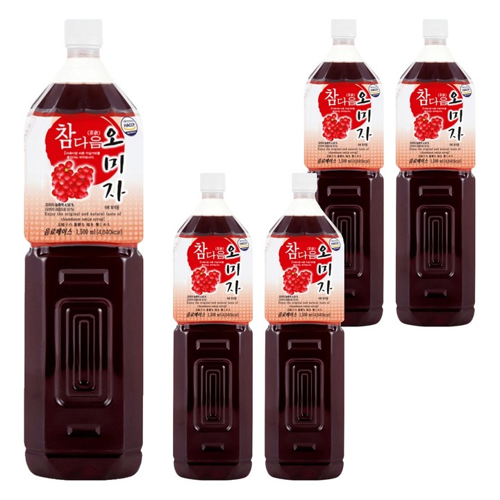 파낙스 참다음 오미자 농축액, 1.5L, 5개