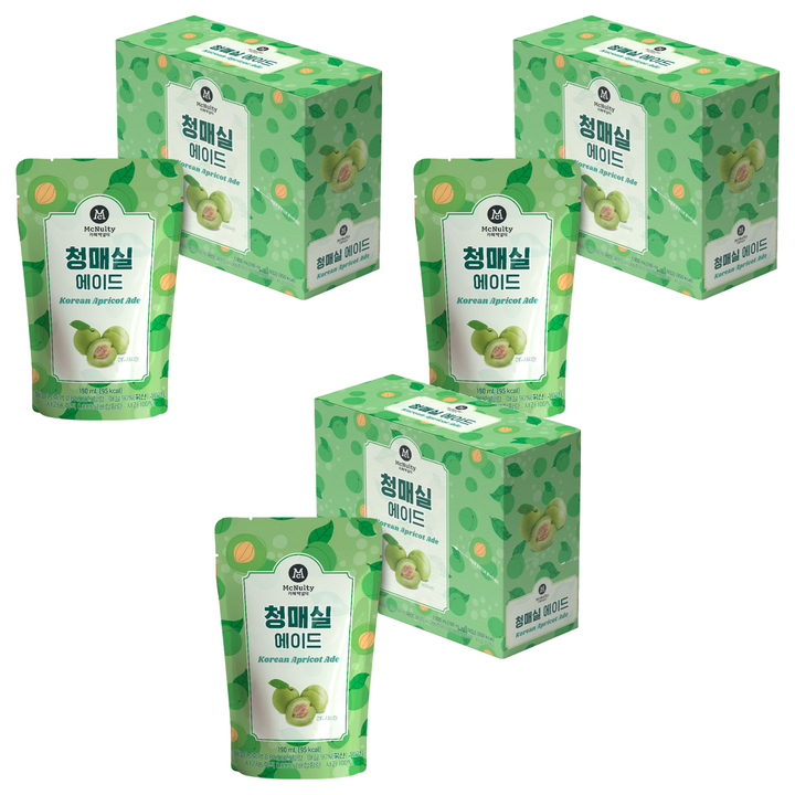 맥널티커피 청매실 에이드, 190ml, 30개