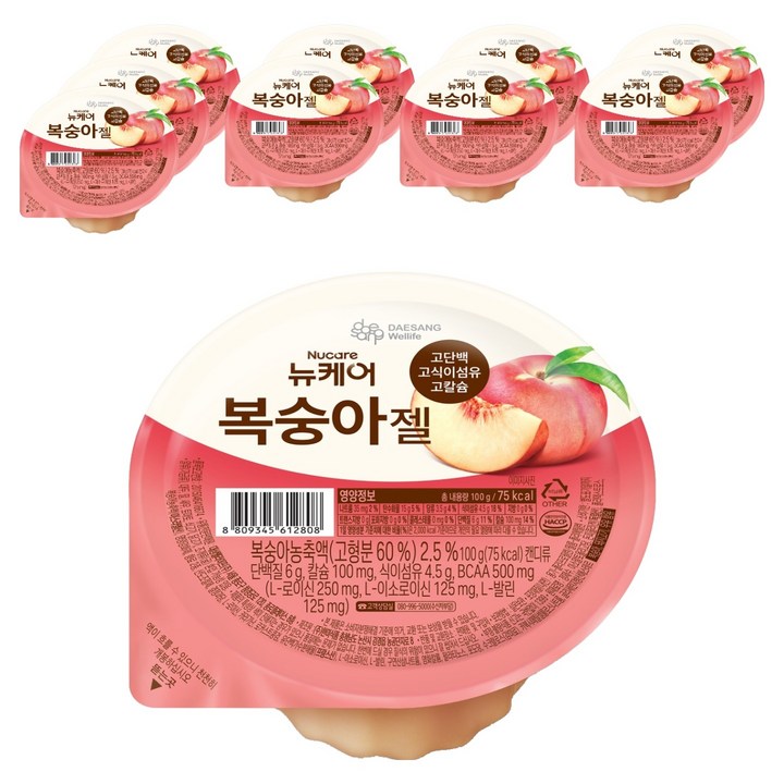 뉴케어 복숭아젤, 100g, 10개