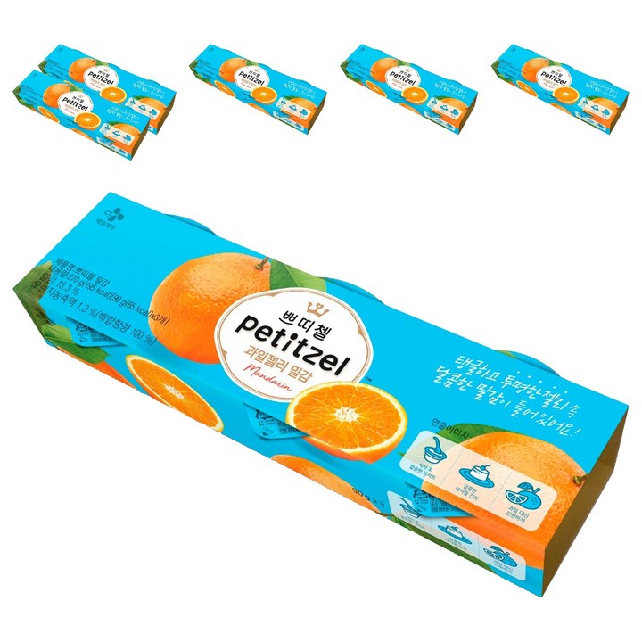 쁘띠첼 과일젤리 밀감, 90g