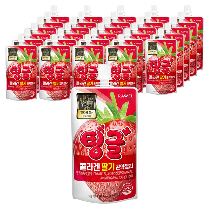 로엘 팅글 곤약젤리 콜라겐 딸기맛, 30개, 130g