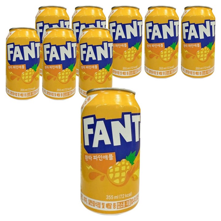 환타 파인애플 업소용, 355ml, 9개