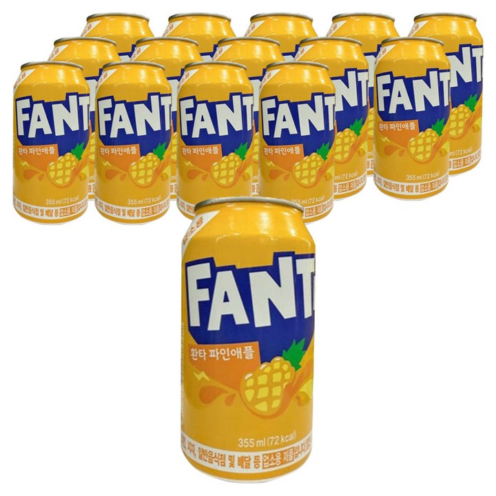환타 파인애플 업소용, 355ml, 15개