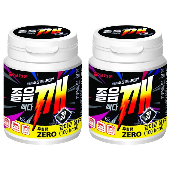 오리온 졸음싹다깨 껌, 62g, 2개