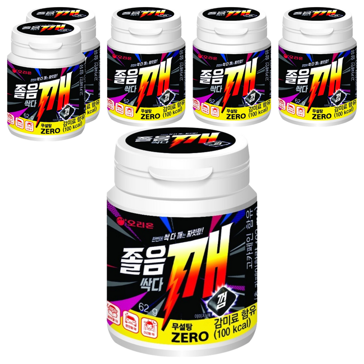 오리온 졸음싹다깨 껌, 62g, 6개