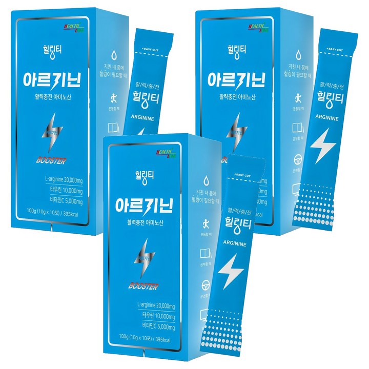 힐링티 아르기닌, 100g, 3개