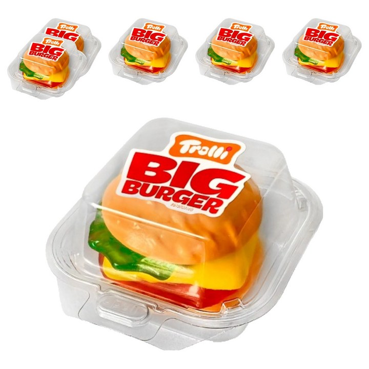 트롤리 XXL 버거 젤리, 50g, 6개