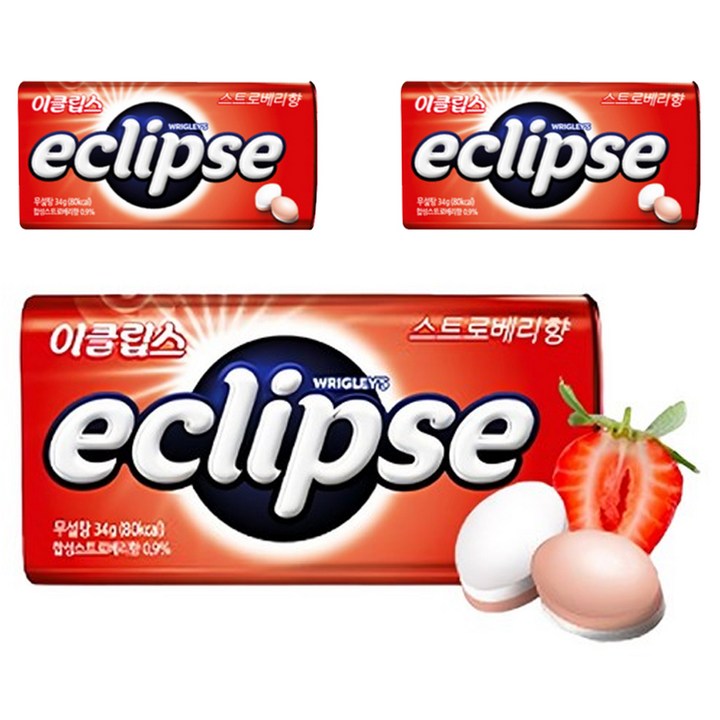 이클립스 스트로베리, 34g, 3개