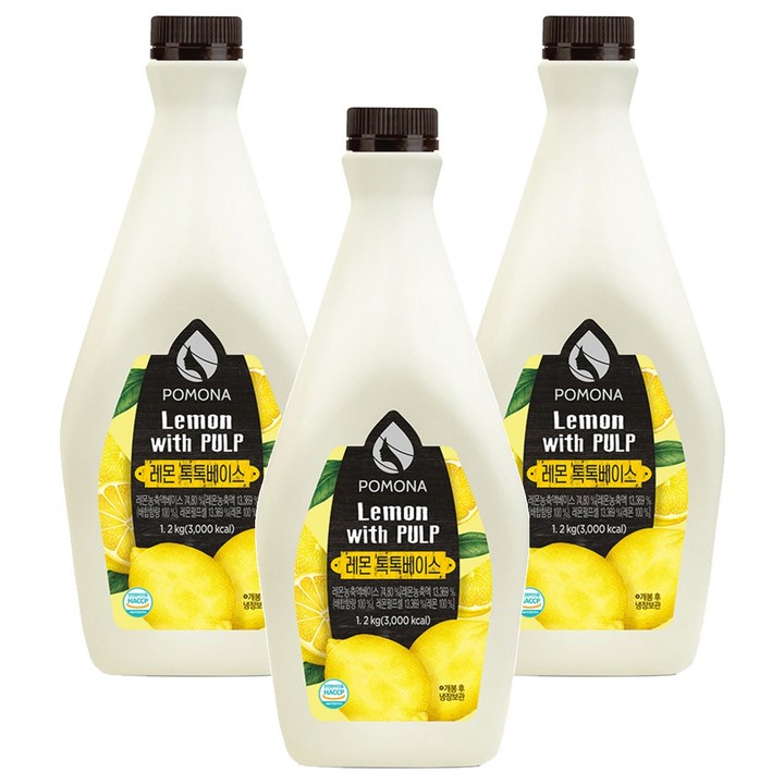 포모나 레몬 톡톡베이스, 1.2kg, 3개