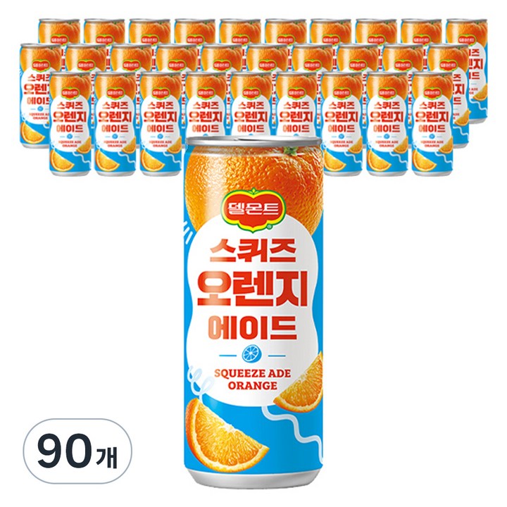 델몬트 스퀴즈 오렌지 에이드, 240ml, 90개