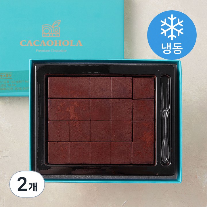 카카올라 민트 생초콜릿 (냉동), 140g, 2개