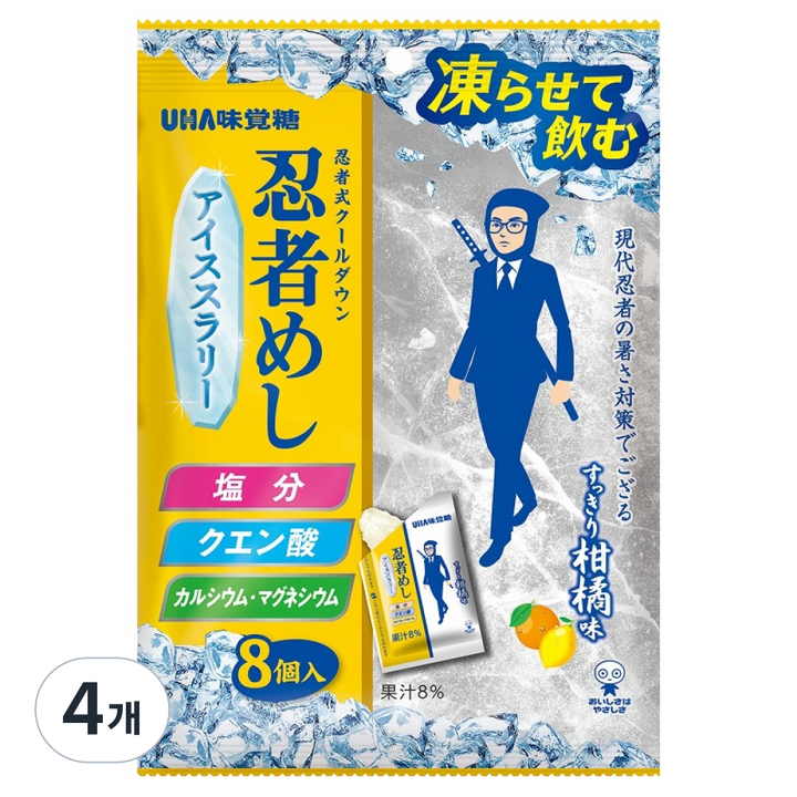 유하미카쿠토 닌자메시 얼려 먹는 슬러리, 176g, 4개