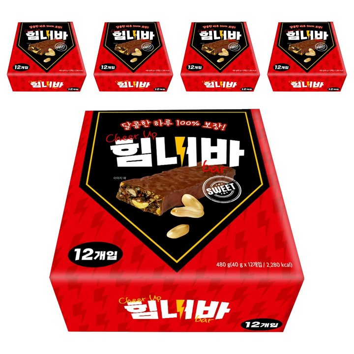힘내바 초코 스니커즈, 40g, 60개