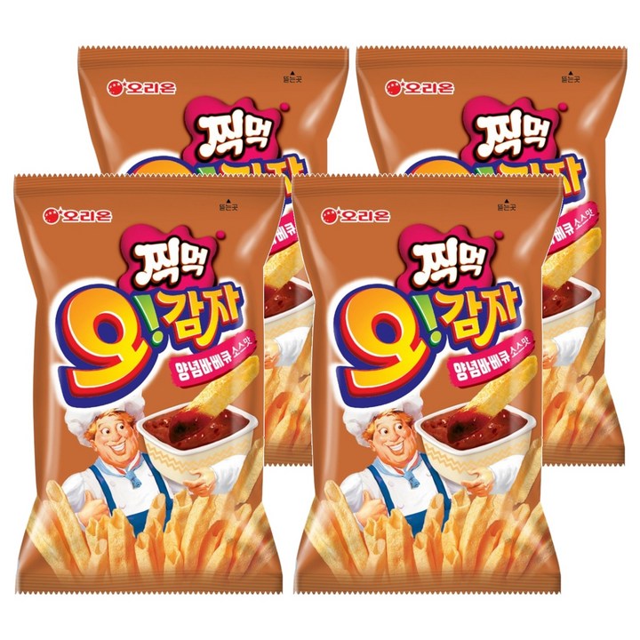 오리온 오감자 딥바베큐, 75g, 4개