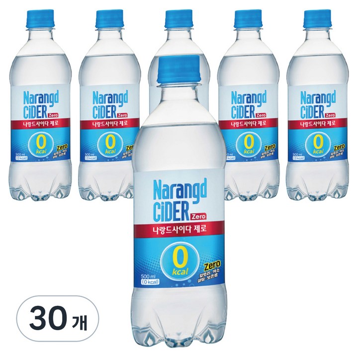 나랑드사이다 제로, 500ml, 30개