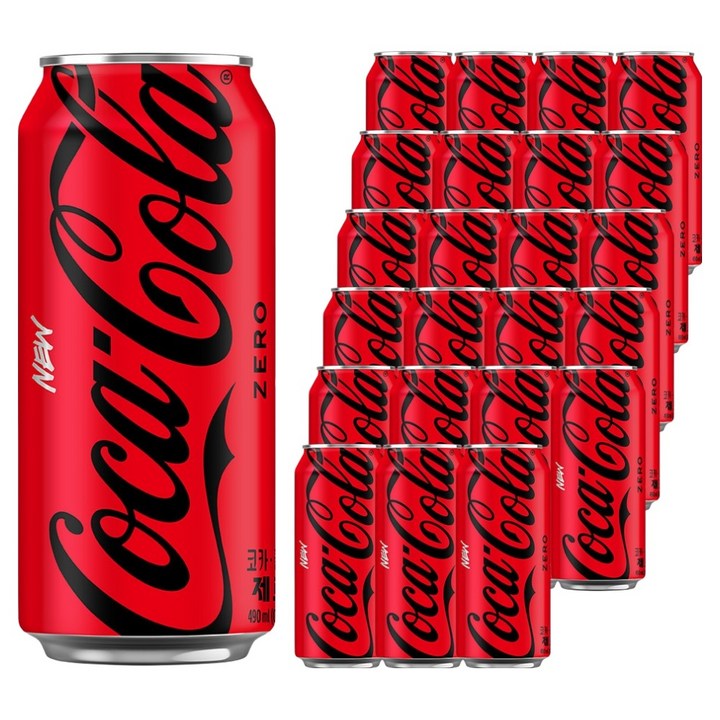 코카콜라 제로, 490ml, 24개