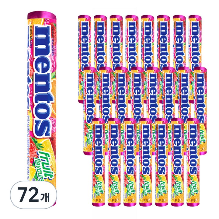 멘토스 푸르티향, 37.5g, 72개