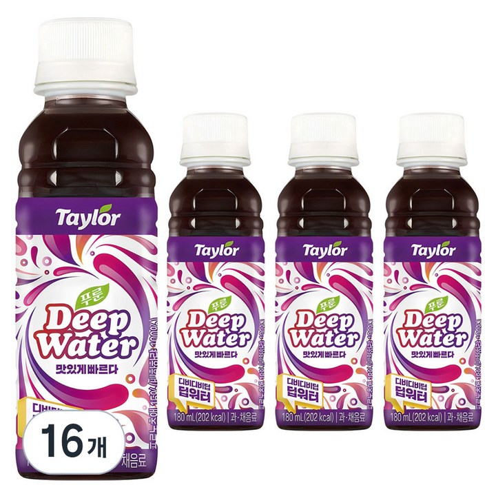 테일러 푸룬 딥워터, 180ml, 16개