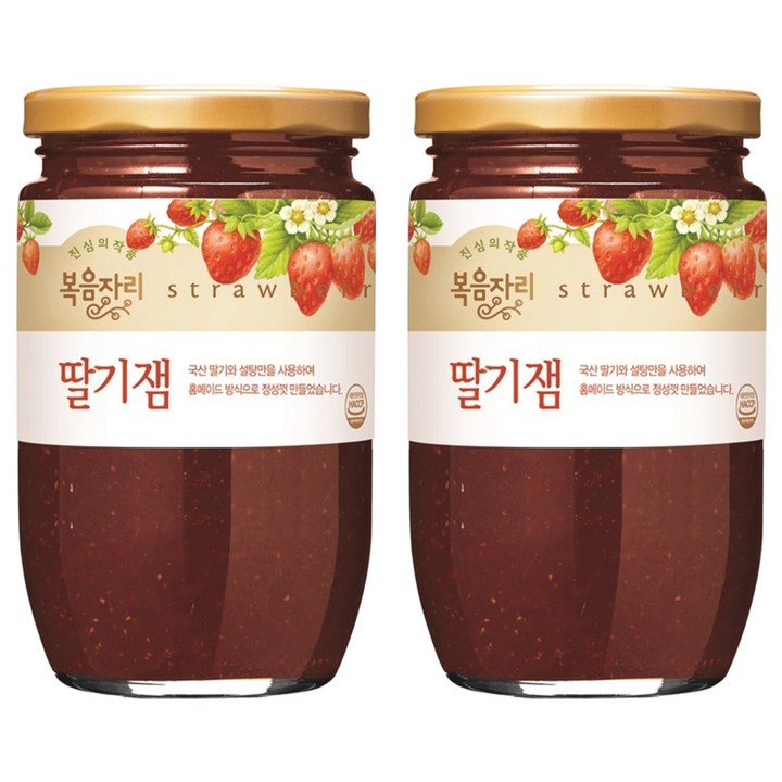 복음자리 딸기잼, 500g, 2개