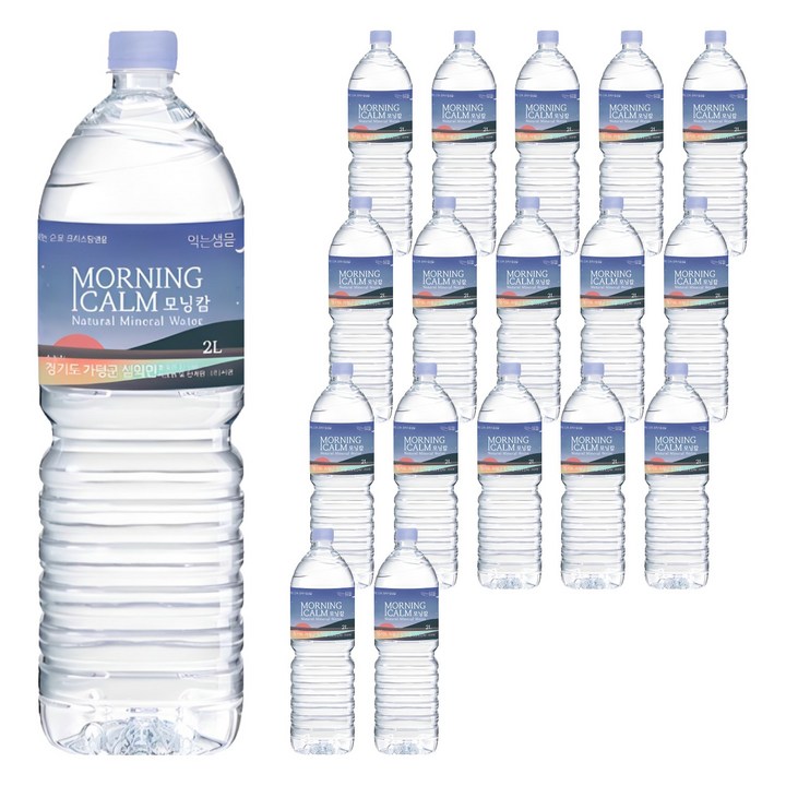 모닝캄 생수, 2L, 18개
