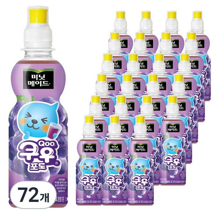 미닛메이드 쿠우 포도, 300ml, 72개