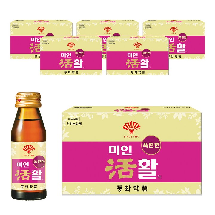 부채표 미인활 여성소화제, 75ml, 60개