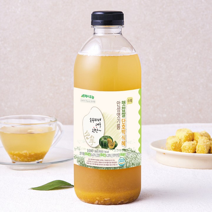 프레시오늘 안성엿기름 햇찹쌀 단호박식혜, 1L, 1개