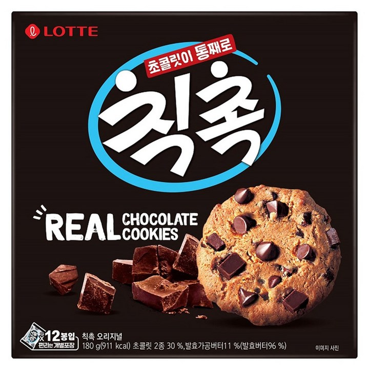 롯데 칙촉 오리지널, 180g, 12개