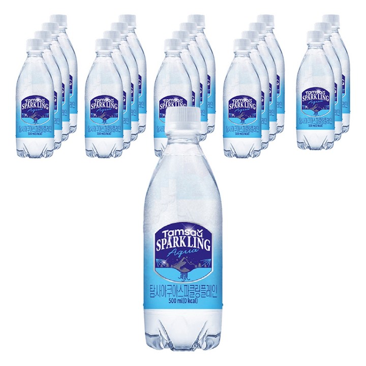 탐사 아쿠아 스파클링 플레인, 20개, 500ml
