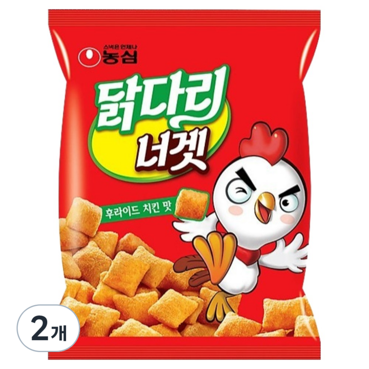 농심닭다리 너겟 후라이드 치킨맛, 130g, 2개