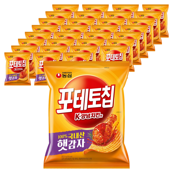 포테토칩 K 양념치킨맛, 32개, 50g