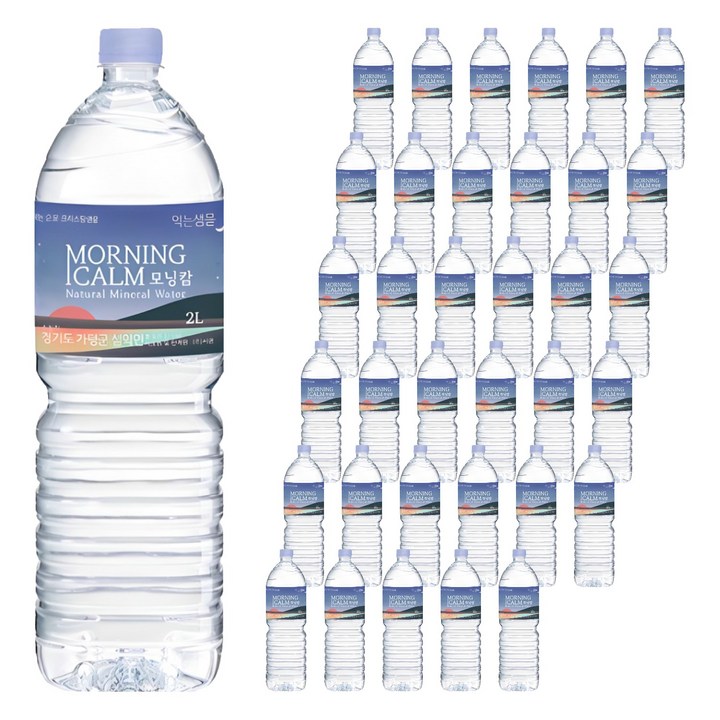 모닝캄 생수, 2L, 36개