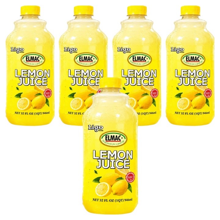 엘막 리고 레몬주스, 5개, 946ml