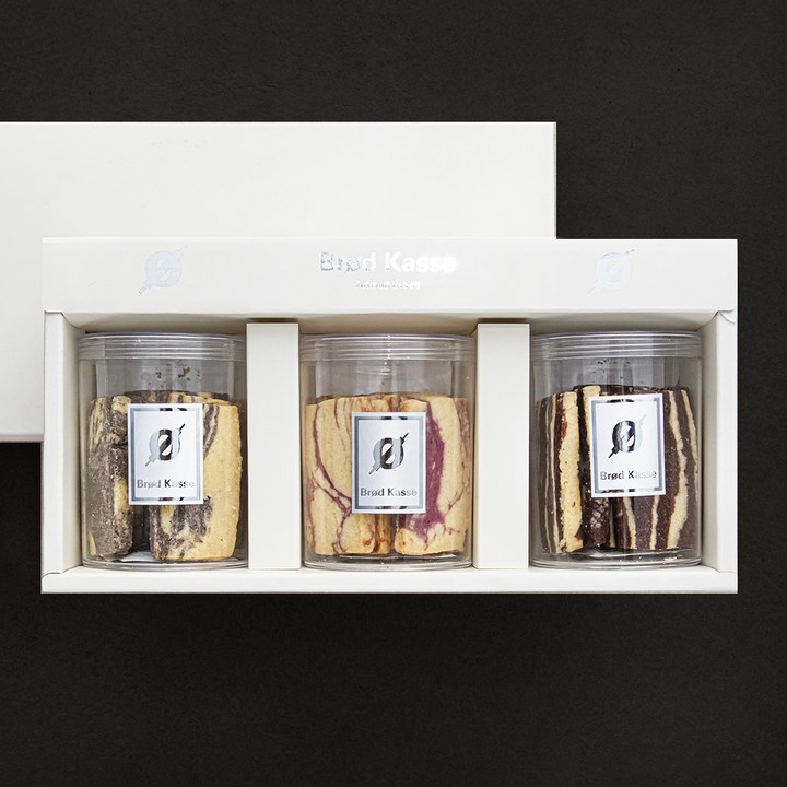 브로드카세 사브레 마블쿠키, 100g, 3개입, 1세트