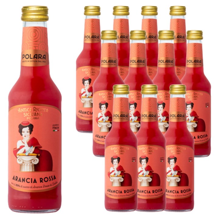 폴라라 시칠리아나 아란시아 로싸 블러드오렌지, 12개, 275ml