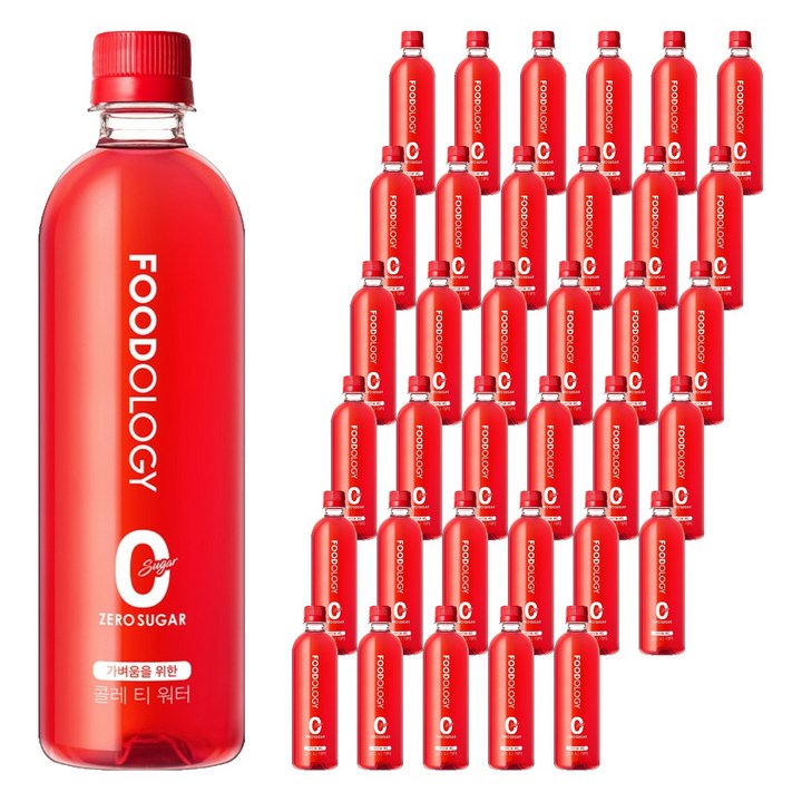 푸드올로지 콜레 티 워터 제로슈가, 500ml, 36개
