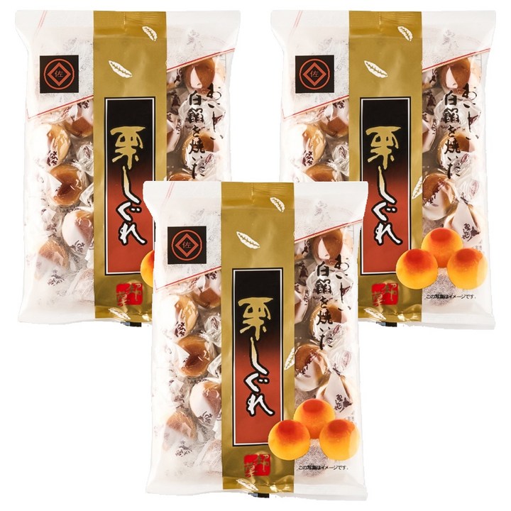 사토 쿠리 시구레 화과자, 175g, 3개