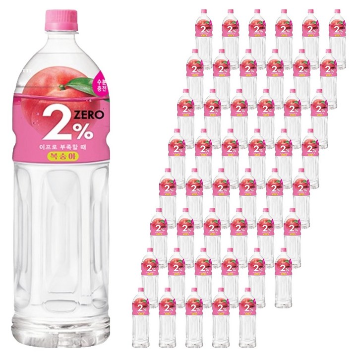 이프로 부족할 때 복숭아 제로, 48개, 1.5L