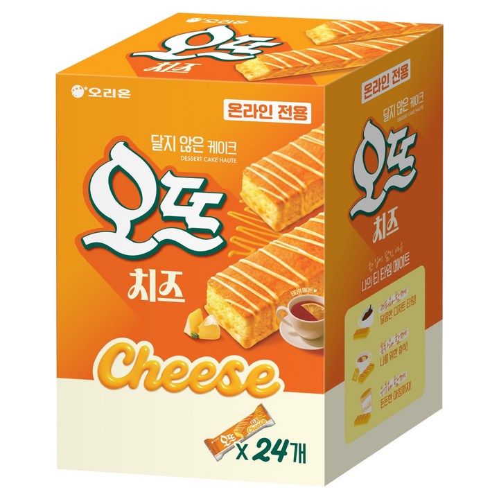 오리온 진한 디저트 케익 오뜨 치즈, 156g, 4개