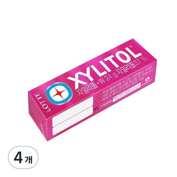 자일리톨 W, 24g, 4개