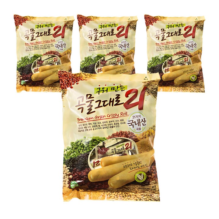 곡물그대로21 크리스피롤, 650g, 4개