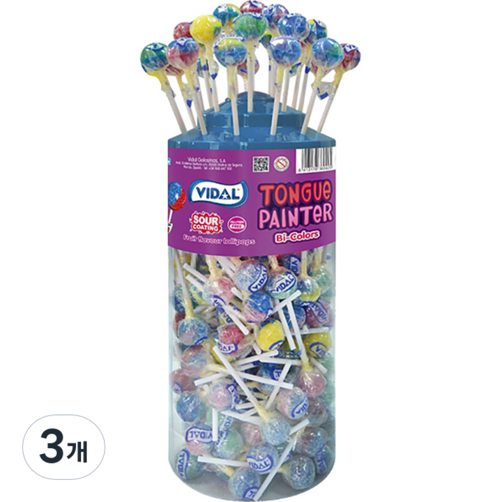 비달 페인터 바이칼라 캔디 150p 랜덤발송, 3개, 1.2kg