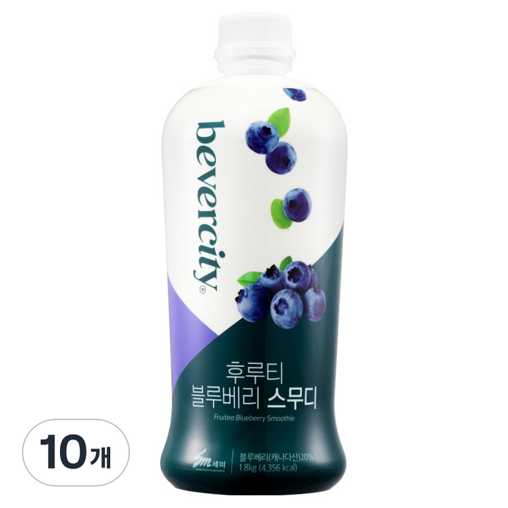 베버시티 세미 후루티 블루베리 스무디, 1.8kg, 10개