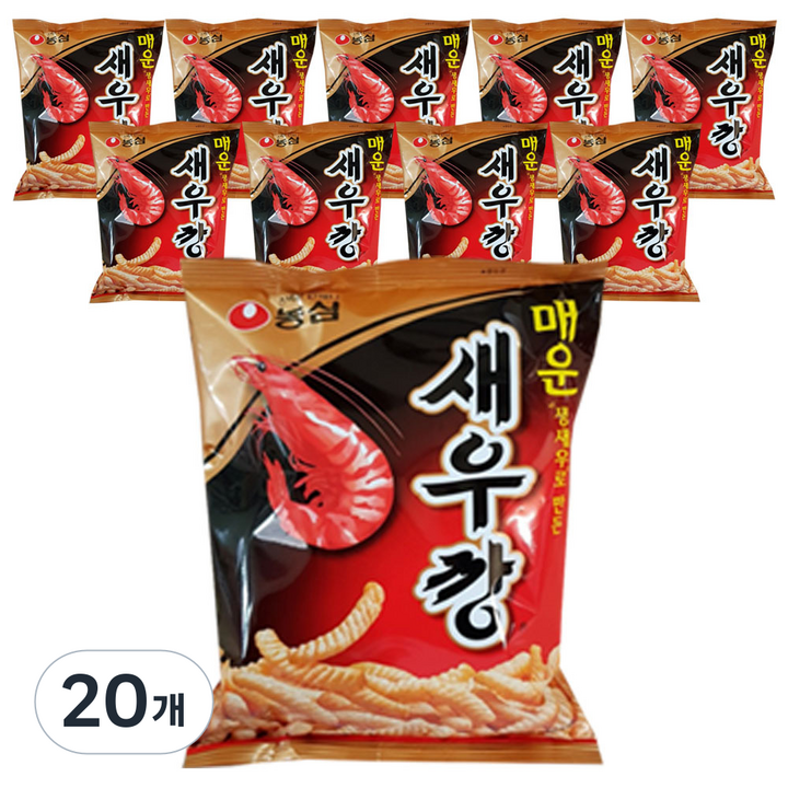 새우깡 매운새우깡, 90g, 20개