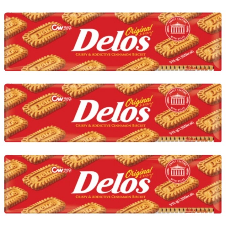 청우식품 델로스 오리지날 커피쿠키, 315g, 3개