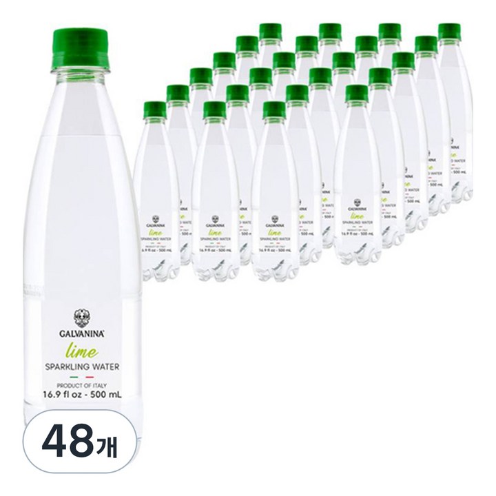 갈바니나 스파클링 워터 라임, 48개, 500ml