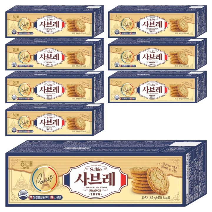해태제과 사브레 과자, 84g, 8개