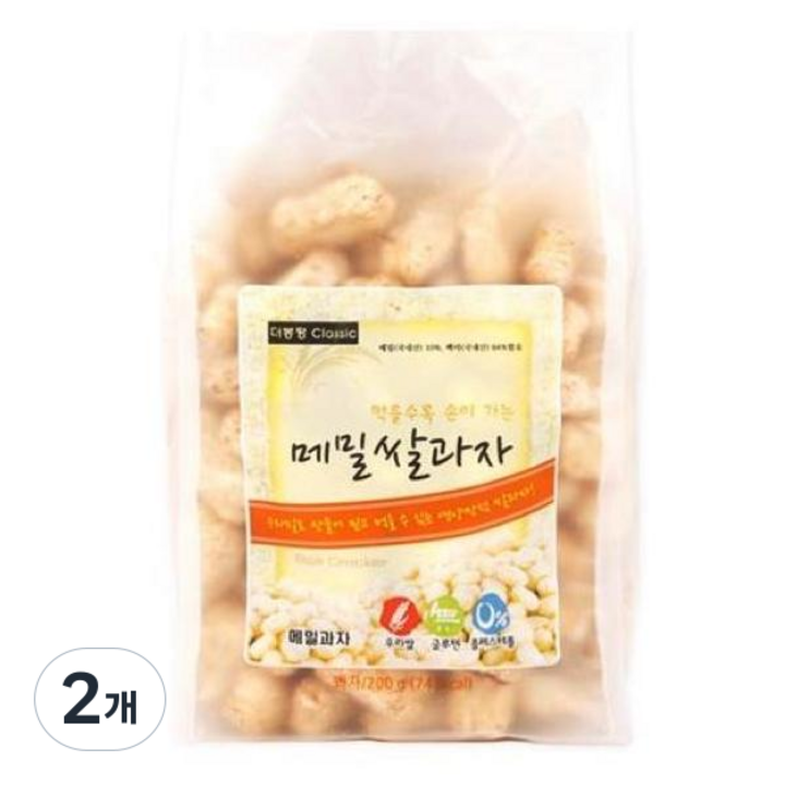 더봉평클래식 메밀쌀과자, 180g, 2개